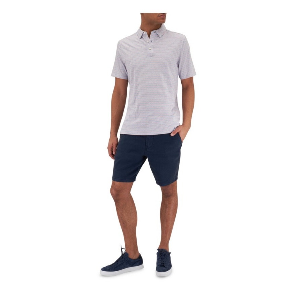 Faherty Horizon Line Stripe Short Sleeve Polo